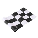 Prática De Treinamento De Golfe Nylon Putting Green Checkered Flag Black + White