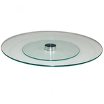 Prato Giratório de Mesa Decorativo Vidro 8mm Temperado 80cm