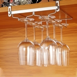 Prego de aço inoxidável Free Hanging vidro de vinho Rack para Home Storage