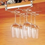 Prego de aço inoxidável Free Hanging vidro de vinho Rack para Home Storage