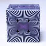 Presente Toy 3x3x3 Cube puzzle 56 milímetros de erro Optical Illusion Magic Cube 3D Vision Padrão velocidade Cubo Puzzle Intelectual Desenvolvimento