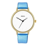 Presentes ZL56-JP únicas Mulher Relógios macia PU Leather Watch Band Quartz Assista