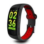 Press?o Q6S rel¨®gio inteligente de Fitness Pulseira Heart Rate Monitor de Sangue IP68