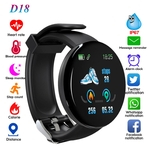 Pressão D18 inteligente Pulseira de Fitness Rastreador Heart Rate Sangue Cor Tela impermeável Sport pulseira relógio inteligente