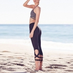 Projeto original Bandage Mulheres de Fitness Sports Corredor da gin¨¢stica cal?as de yoga Leggings