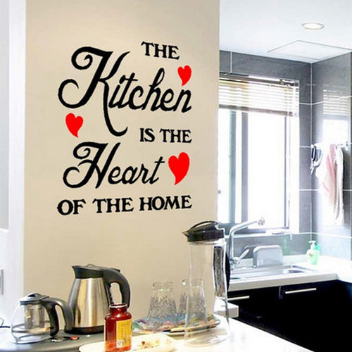 Provérbios elegante removível Inglês Quote Recados Etiqueta para Family Kitchen Bedroom Home Decor