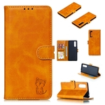 PU Leather Celular Cubra Mobile Phone Shell Cartões de fotografias Slots Bolsa para Sony XZ5