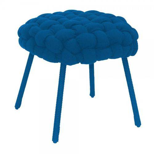 Puff de Corda Soft Redondo Azul