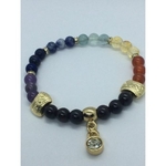 Pulseira 7 Chakras Com Pedras Naturais De 6 Mm AD2