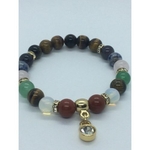 Pulseira 7 Chakras Com Pedras Naturais De 8 Mm AD1