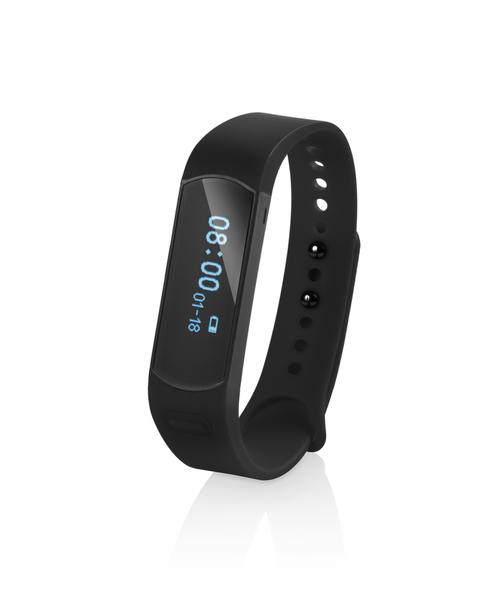 Pulseira Active com Bluetooth USB Alarme Compatível com IOS e Android Preta Atrio - ES059