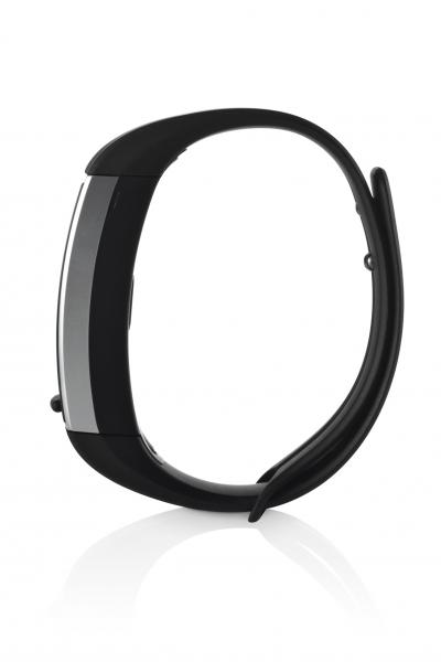 Pulseira Active Plus com Bluetooth Contador de Passos Calculador de Calorias Monitor Cardíaco e de Sono Preto Atrio - ES103