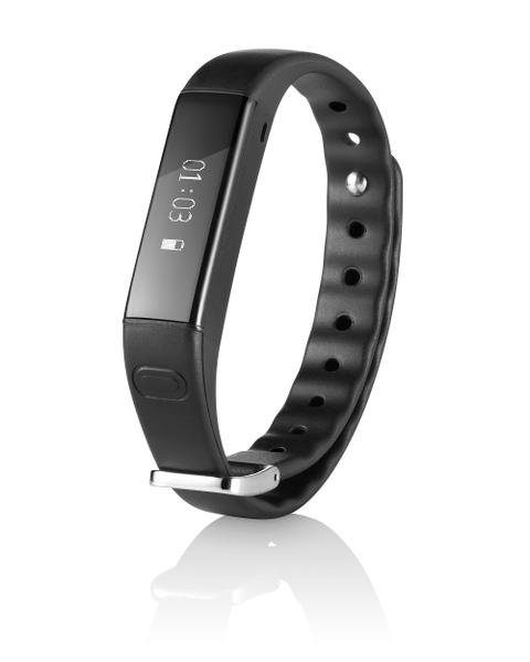 Pulseira Active Slim com Bluetooth Alarme Monitor Cardíaco e de Sono Preto Atrio - ES107