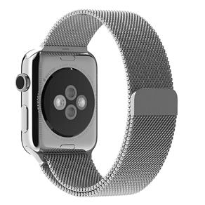 Pulseira Apple Watch Iwatch Milanese Loop Magnetica 42-38mm - Prata - 38mm