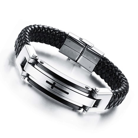 Pulseira Bracelete Masculina Aço Inoxidável