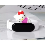 Pulseira Colorida Silicone Para Xiaomi Mi Band 3 E 4 Pulseira Com Bichos De Personagens De Desenho Animados Muito Fofo