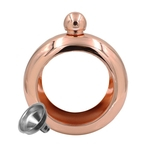 Pulseira de a?o Jug Com Funil Rose Gold inoxid¨¢vel redonda pulseira resistente corpo