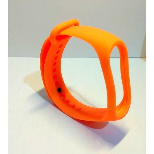 Pulseira de Borracha para Xiaomi Mi Band 3 - Laranja