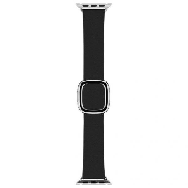 Pulseira de Couro Medium com Fecho Moderno para Apple Watch 38 Mm, Preta - MJY82BZ/A