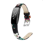 Pulseira de couro pulseira de pulso Belt Inspire Pure impressão a cores para Fitbit Inspire HR