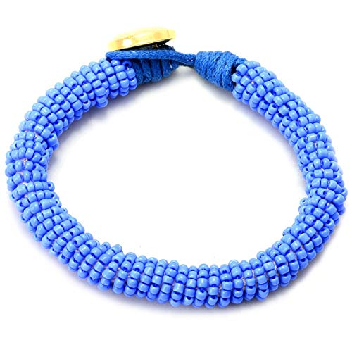 Pulseira de Miçangas (Azul Claro)