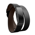 Pulseira De Pulseira De Relógio Inteligente De Couro Genuíno De Duas Camadas Para Fitbit Inspire HR