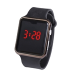 Pulseira de relógio inteligente de pulseira com visor digital preto