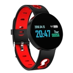Pulseira de relógio inteligente IP67 Super Waterproof Smart Bracelet Red + Black