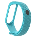 Pulseira de relógio TPU Pulseira de relógio Rhombus Superfície texturizada Pulseira de substituição compatível com Mi Band 3/4