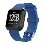 Pulseira de Silicone Azul para Relógio Fitbit Versa