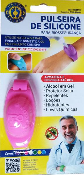 Pulseira de Silicone para Biossegurança Pauher Clean