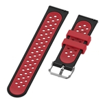 Pulseira de silicone para Fitbit Versa2 Smart Watch Replacement Preto + Vermelho