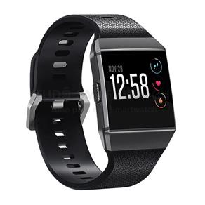 Pulseira de Silicone Preto para Relógio Fitbit Ionic