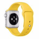 Pulseira De Silicone Sport para Apple Watch 42mm Series 1, 2 ou 3 - Amarela