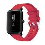 Pulseira de Silicone Vermelho para Relógio Xiaomi Amazfit Bip