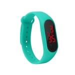 Pulseira Digital Led Sports Crian?as Pu eletr?nico de pulso Unisex Stylish