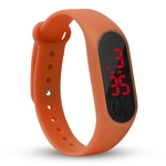 Pulseira Digital Led Sports Crian?as Pu eletr?nico de pulso Unisex Stylish