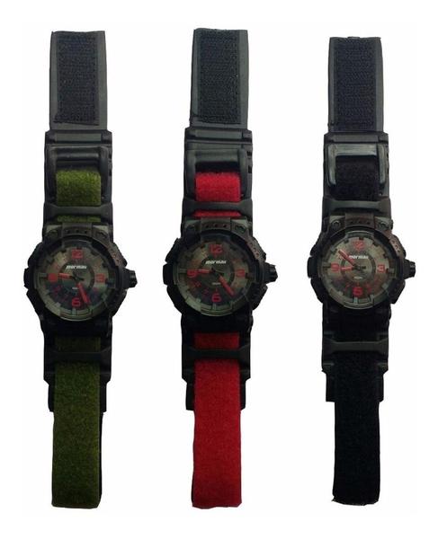 Pulseira em Nylon Compatível com Cassio Aqf 102w Preta - Oficina dos Relógios