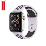 Pulseira Esportiva NK Para Relógio Smartwatch compatível com Watch e IWOs - Branco Areia
