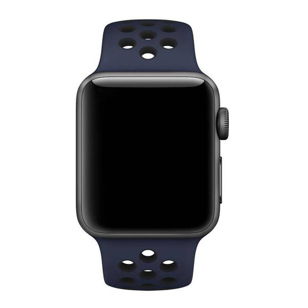 Pulseira Esportiva para Apple Watch 38mm Series 1/ 2 - Azul Marinho com Preto