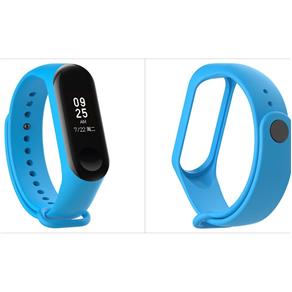 Pulseira Extra Azul de Silicone para Xiaomi Mi Band 3