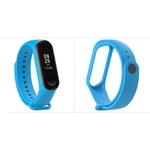 Pulseira extra azul de silicone para xiaomi mi band 3