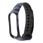 Pulseira Extra Mi Band 3 Camuflada - Cinza