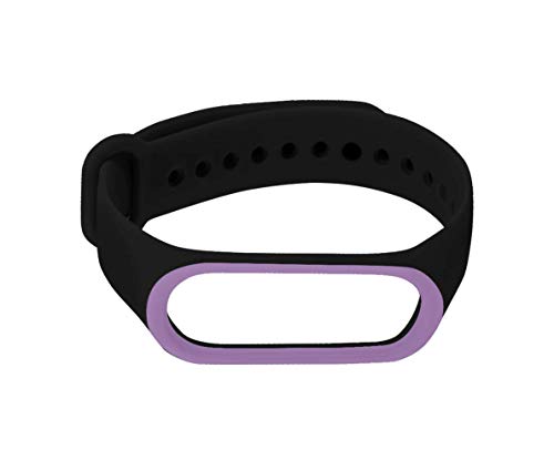 Pulseira Extra para XIAOMI MI BAND 3 (Preta com Roxo)