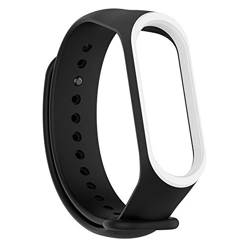 Pulseira Extra para XIAOMI MI BAND 3 (Preto com Branco)