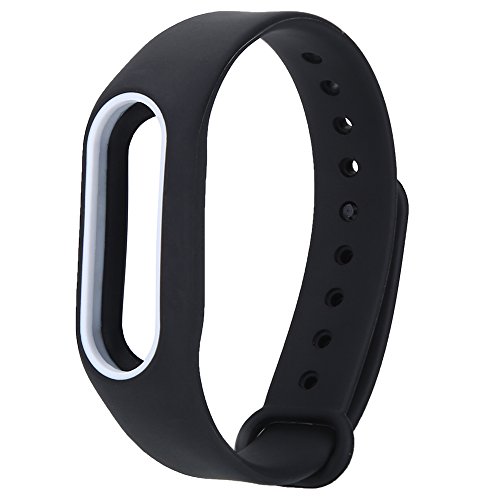 Pulseira Extra para Xiaomi Mi Band 2 (Preto com Branco)