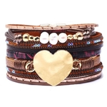 Pulseira Forma Mulheres Stylish Multilayer Amor