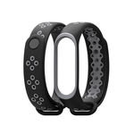 Pulseira Hole Mi Band 3 -pretocinza