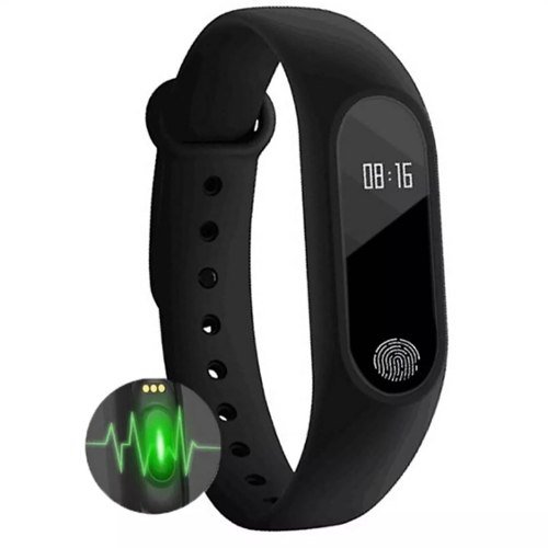 Pulseira Inteligente Fitness Monitor Smartband Bluetooth (Preto)