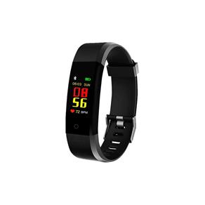 Pulseira Inteligente Fitness Prova D’água Smartband Preto